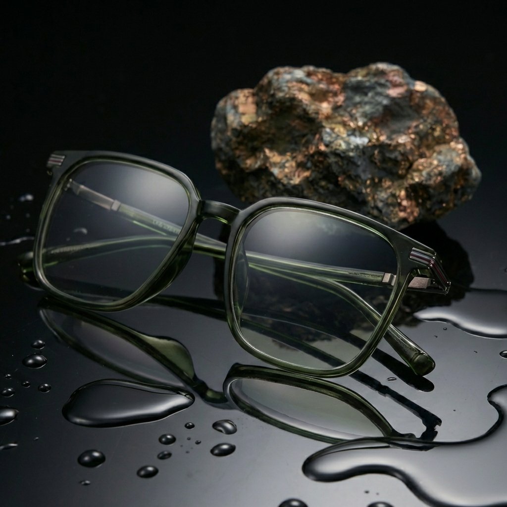 OG Urban Olive Full Rim Square Eyeglasses | Premium Lightweight Designer Optical Frame for Men