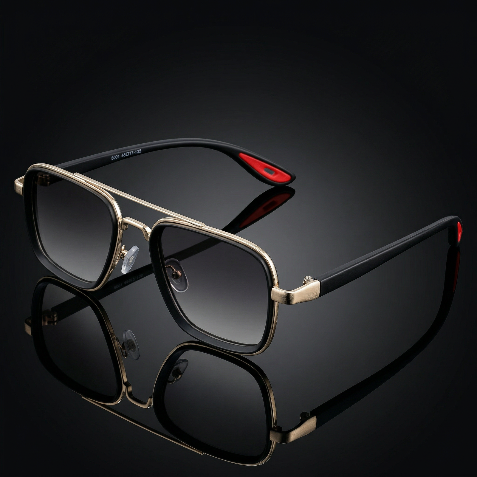 OG Urban Titan Aviator | Gold & Black Premium Square Sunglasses for Men