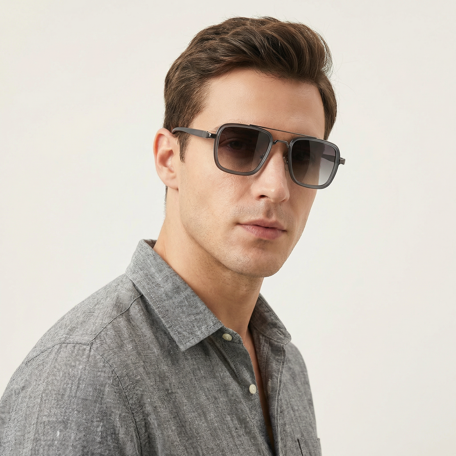 OG Urban Titan Aviator | Gold & Black Premium Square Sunglasses for Men