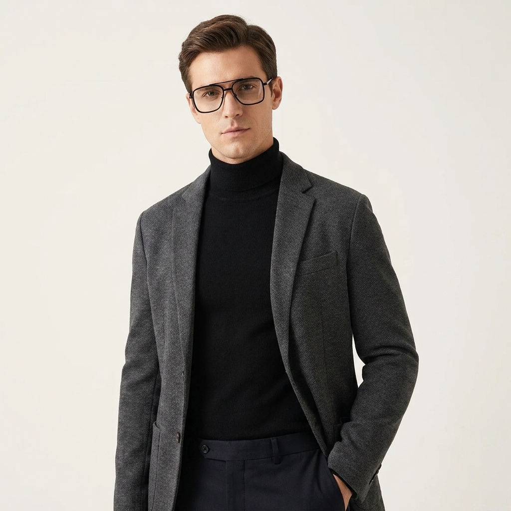 OG Vintage Square Metal Eyeglasses – Full Rim Frame