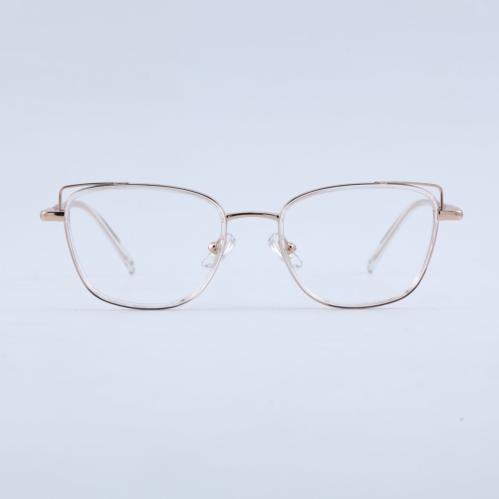 OG Cat Eye Full Rim Square Glasses | Matte Grey Frame for Women