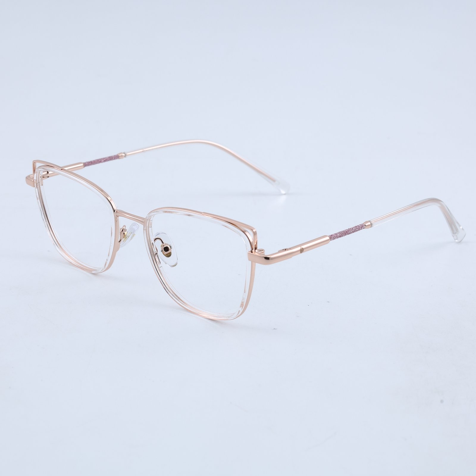 OG Cat Eye Full Rim Square Glasses | Matte Grey Frame for Women