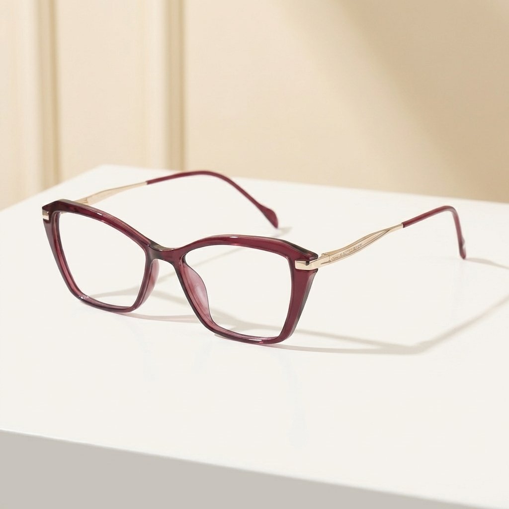 OG Wine Elegance | Burgundy Slim Eyeglasses