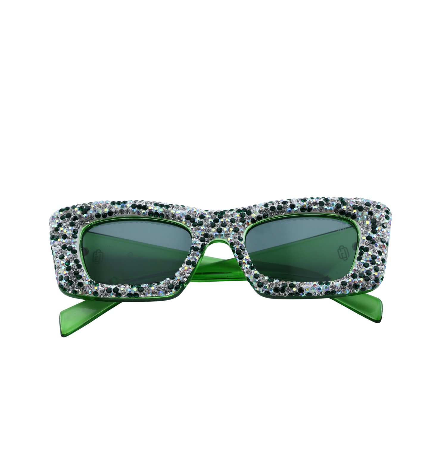Oversized Emerald Glam Sunglasses for Women | Premium Fashion Eyewear