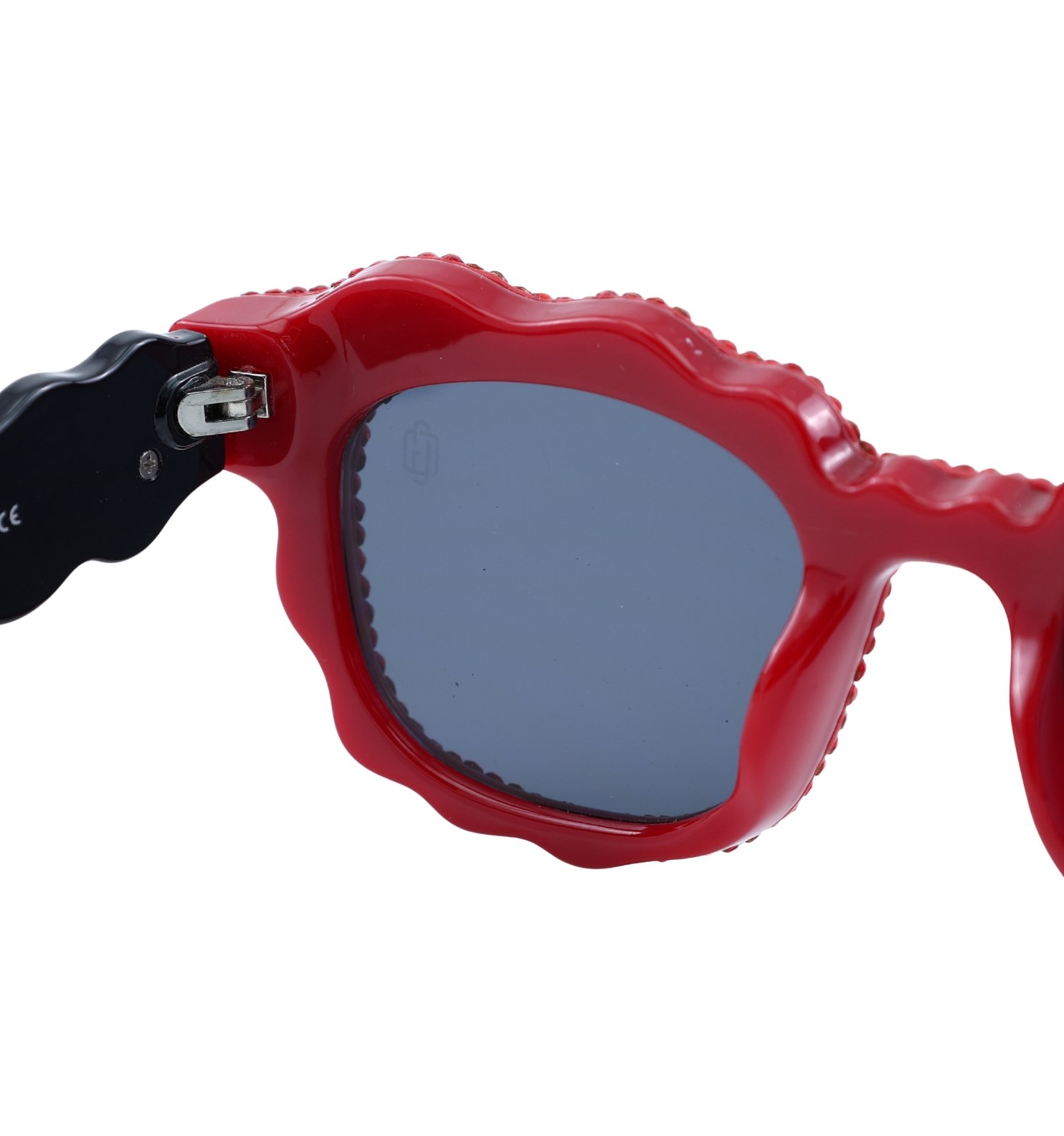Red Ruby Glam Square Sunglasses – Luxury Party Wear Eyewear