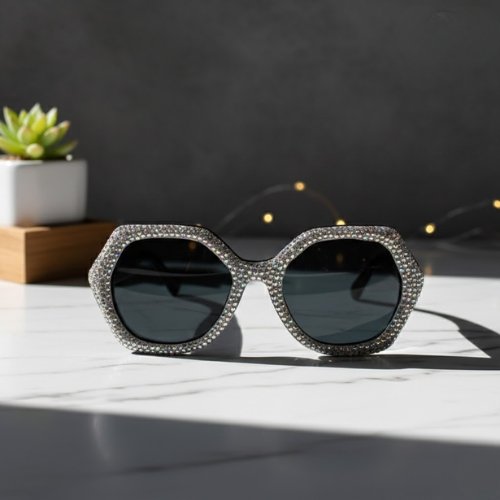 Silver Hex Glam Women Sunglasses – Trendy Luxury Eyewear