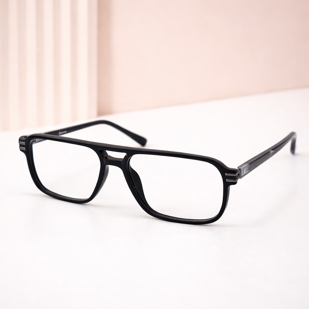 Square Drive Blue-Block Square Eyeglasses for Men & Women | Black, Brown & Grey