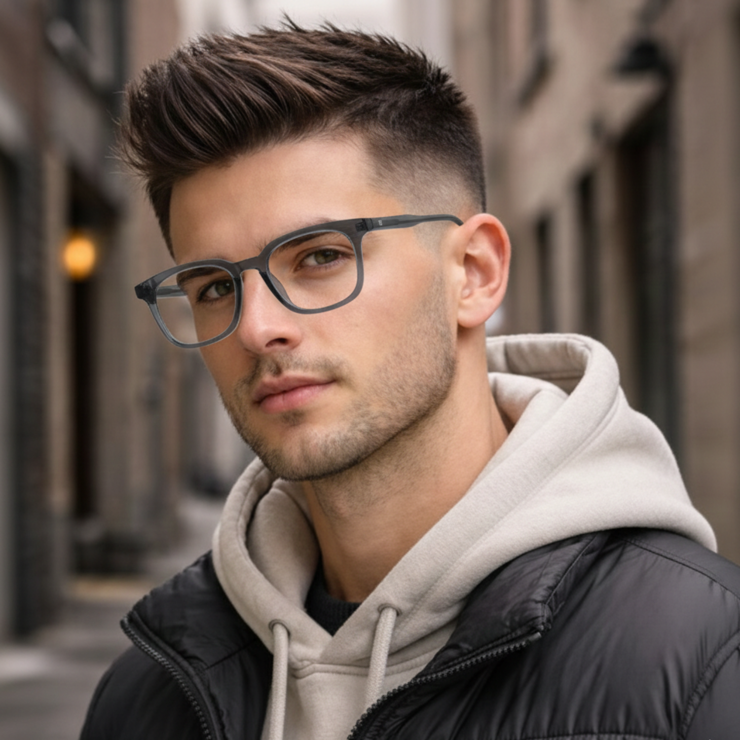 Square Everyday Blue-Block Eyeglasses | Full Rim Digital Protection Frame (Grey, Black, Green)