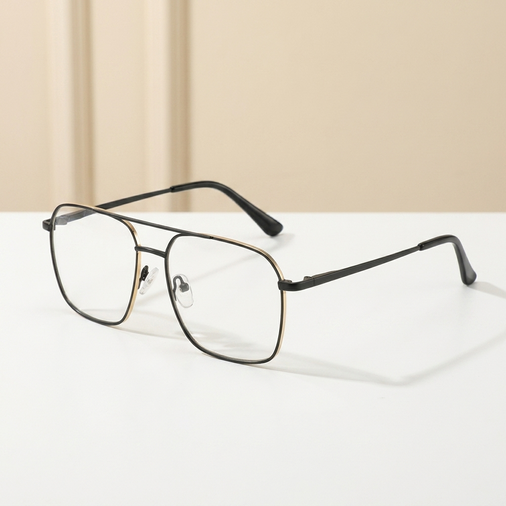 OG Thin Pilot Full Rim Metal Weightless Eyeglasses – Ultra-Light Aviator Frame