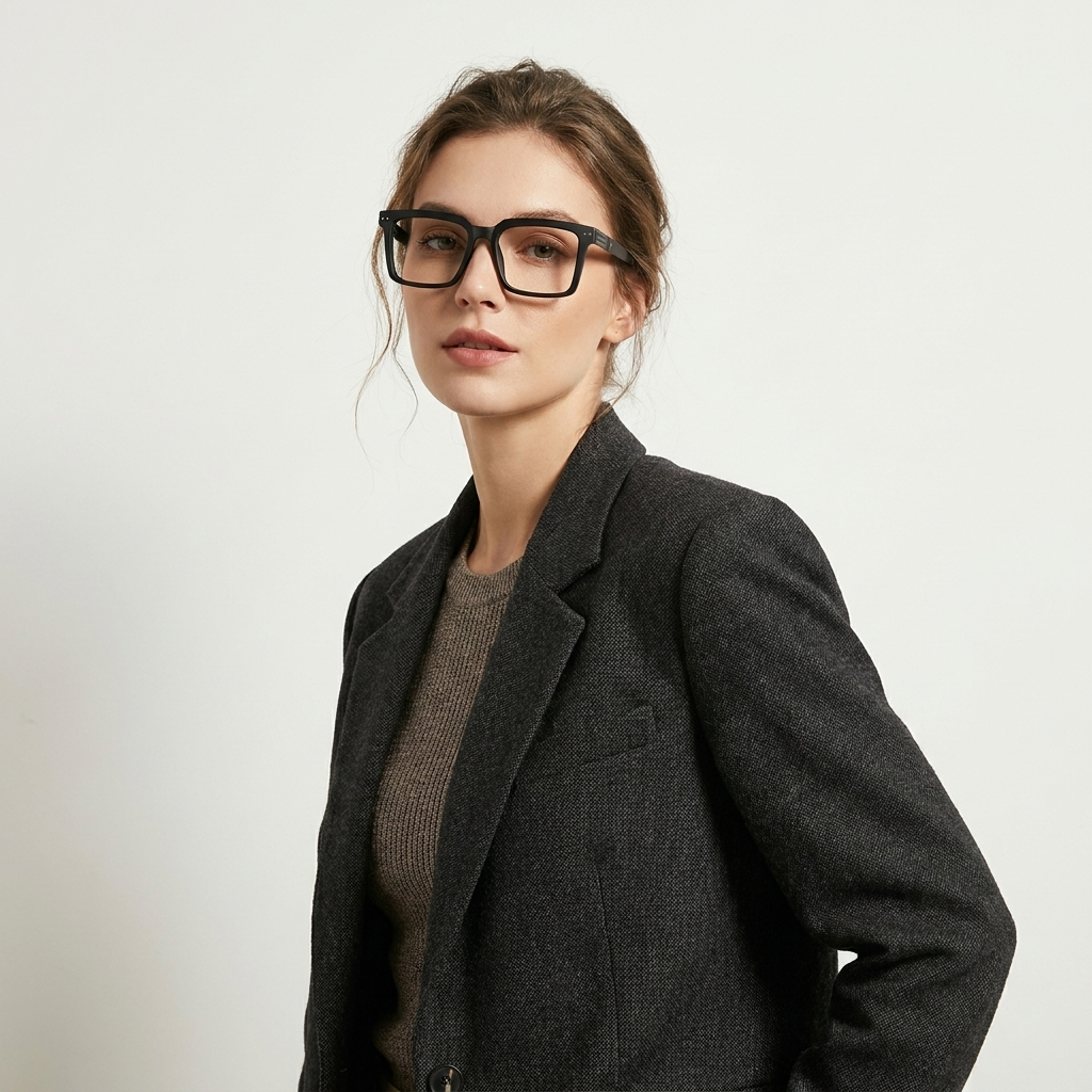 OG Unbreakable Carbon Fibre Square Eyeglasses – Full Rim Unisex Frame
