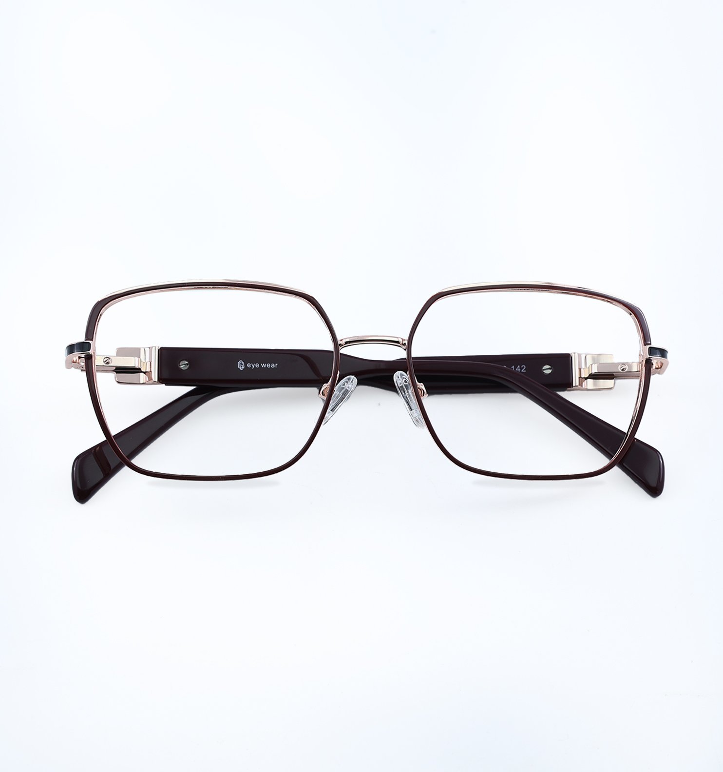 Women Prime Square Metal Eyeglasses | Premium Lightweight Optical Frame